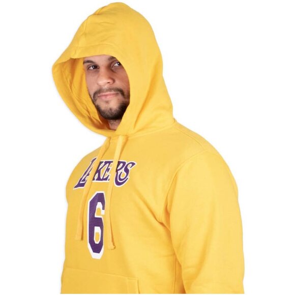 Men's Lebron Laker's Pullover Hoodie, Yellow/Purple - Picture 4 of 4